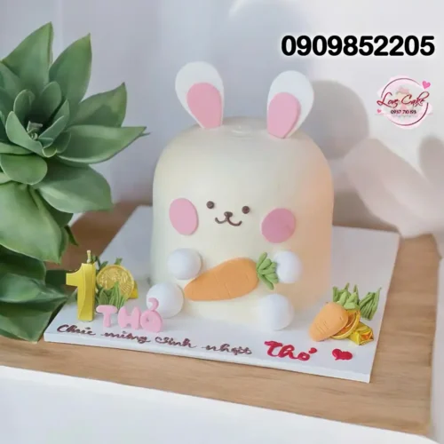 Bánh sinh nhật con thỏ 1 tuổi