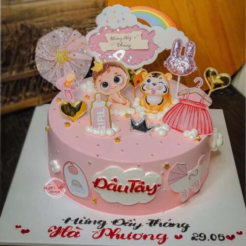 Bánh sinh nhật đầy tháng cho bé
